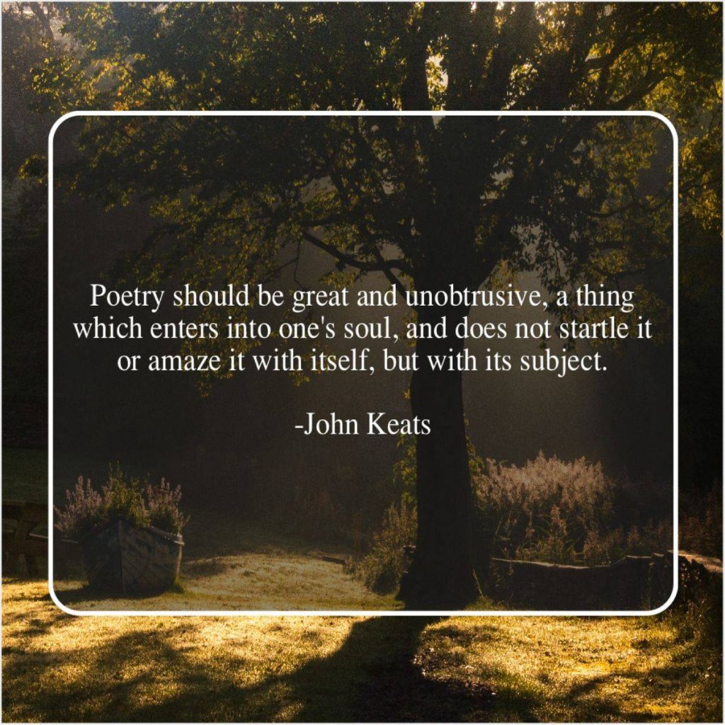 Quotes of John Keats as a Romantic Poet