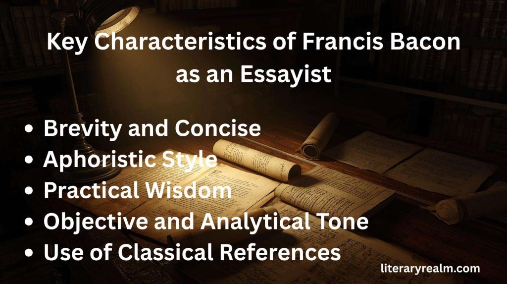 Key Characteristics of Francis Bacon as an Essayist
