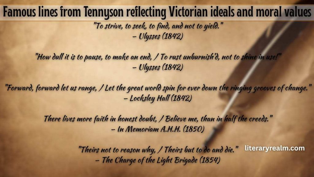 Tennyson as a Representative Poet of the Victorian Age
