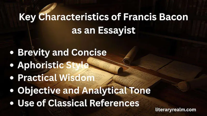 Key Characteristics of Francis Bacon as an Essayist