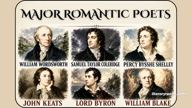 Major Romantic Poets and How They Reflect These Characteristics